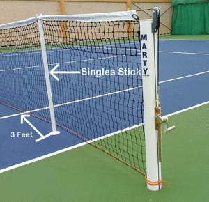 Подпорка для сетки в теннисе